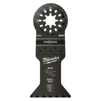   MULTITOOL STARLOCK MERÜLŐ FŰRÉSZLAP BIMETÁL (FÉM, FA + SZEG) 43X47 MM 48906035