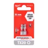SHOCKWAVE BIT TX20 25MM - 2 DB 4932430874