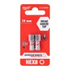 SHOCKWAVE BIT HEX8 25MM - 2 DB 4932430898