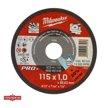   VÁGÓKORONG FÉMHEZ 115X1 EGYENES SC41 PRO+ - 200 DB 4932451485