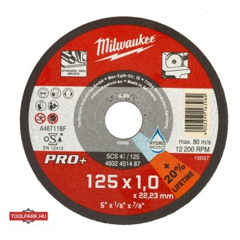 VÁGÓKORONG FÉMHEZ 125X1 EGYENES SC41 PRO+ 4932451487