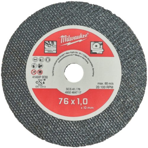 FÉMVÁGÓKORONG 76 MM (M12 FCOT) - 5 DARABOS KÉSZLET 4932464717