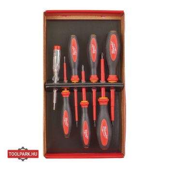   VDE CSAVARHÚZÓ 3 OLDALÚ MARKOLATTAL 7 DARABOS KÉSZLET (SL2.5, SL3, SL4, SL5, PH1, PH2, TESZTER) 4932478739