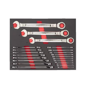   MAX BITE RACSNIS CSILLAG-VILLÁSKULCS KÉSZLET HABBETÉTBEN, METRIKUS 22 RÉSZES 4932493248