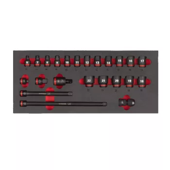   3/8" GÉPI DUGÓKULCS KLT. RÖVID 23 RSZ. HABBETÉTBEN 4932493388