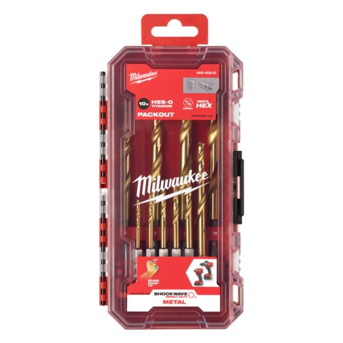 FÉMFÚRÓ SHOCKWAVE HSS-G TIN 10 DB-OS KÉSZLET: 3-10 MM 4932493865