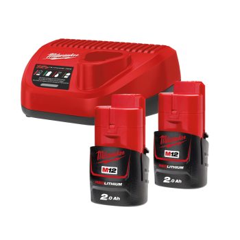   M12 NRG-202 M12 NRG SZETT (2 X 2,0 AH AKKUMULÁTOR ÉS C12 C TÖLTŐ) 4933459209