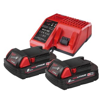   M18 NRG-202 M18 NRG SZETT 2 DB 2.0 AH AKKUMULÁTOR + 1 DB M12-18C TÖLTŐ 4933459213